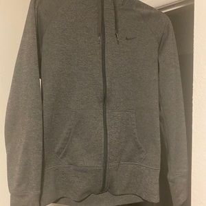 Grey Nike Therma-Fit zip up sweater small